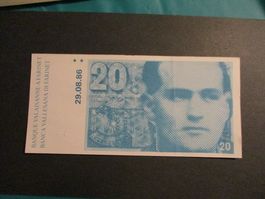 Faux   Billet 20.- Fr   Farinet  Neuf  Top qualité