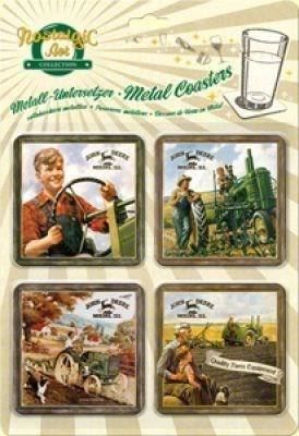 Tischwäsche: John Deere Nostalgic - Untersetzer – Neu und originalverpackt aus Ennetbürgen von open24shop