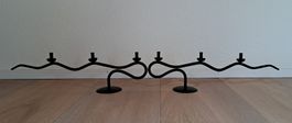 2 Elegante Kerzenständer