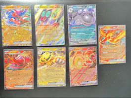 Pokémon TCG – Lot 7 cartes ex FR/EN