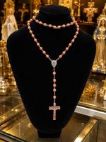 Antiker Rosenkranz mit Holzkreuz – Zeitlose Andacht & wunder