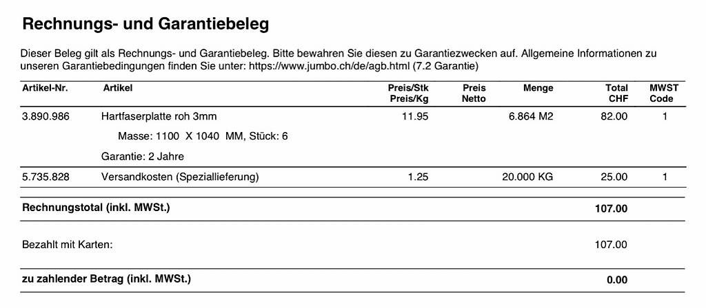 Articoli in legno: 6 Stück MDF Platten – Nuovo (secondo la descrizione) da Solothurn venduto da Niyzuh 2