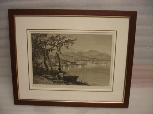 Gemälde: LUGANO - Quadro stampa. - cm 38x31 – Gebraucht aus Pambio Noranco von Pol69