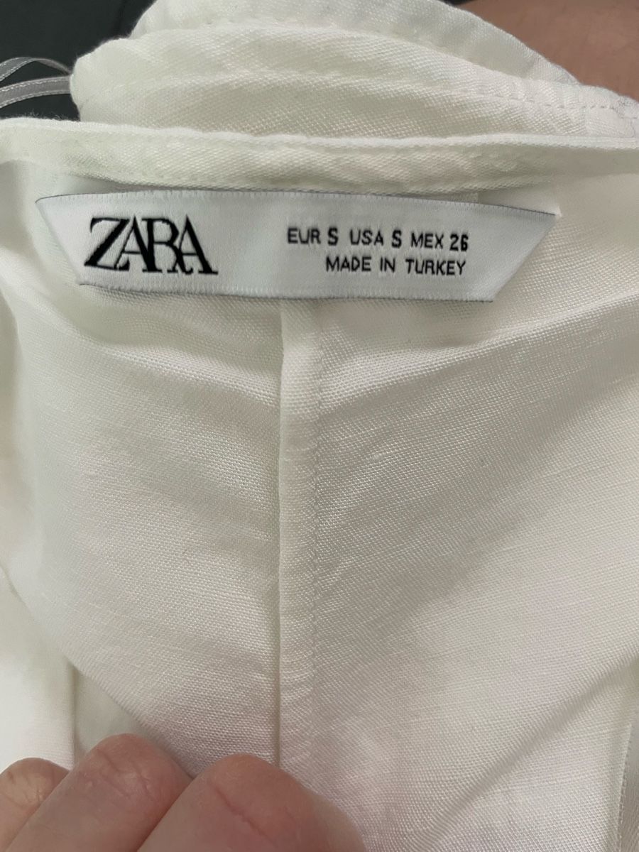Zara Blusen: Elegant White Zara Blouse, Size S – Neu (gemäss Beschreibung) aus Cham von vsgesser 4