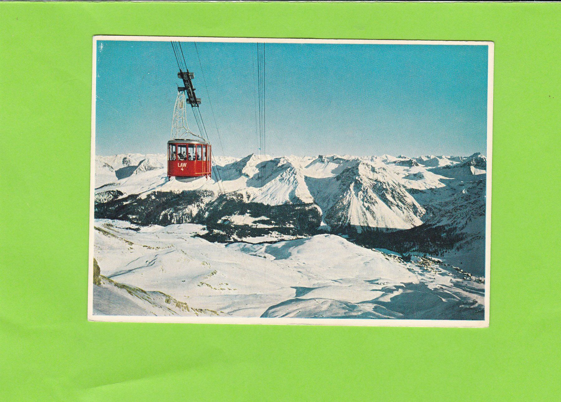 Cartoline postali: Aroser Weisshornbahn – Usato da St. Peterzell venduto da neckertal