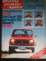 AMS 9/72 Fiat 130 127  R 6 VW 1302 Opel Kadett Volvo 1800 xx