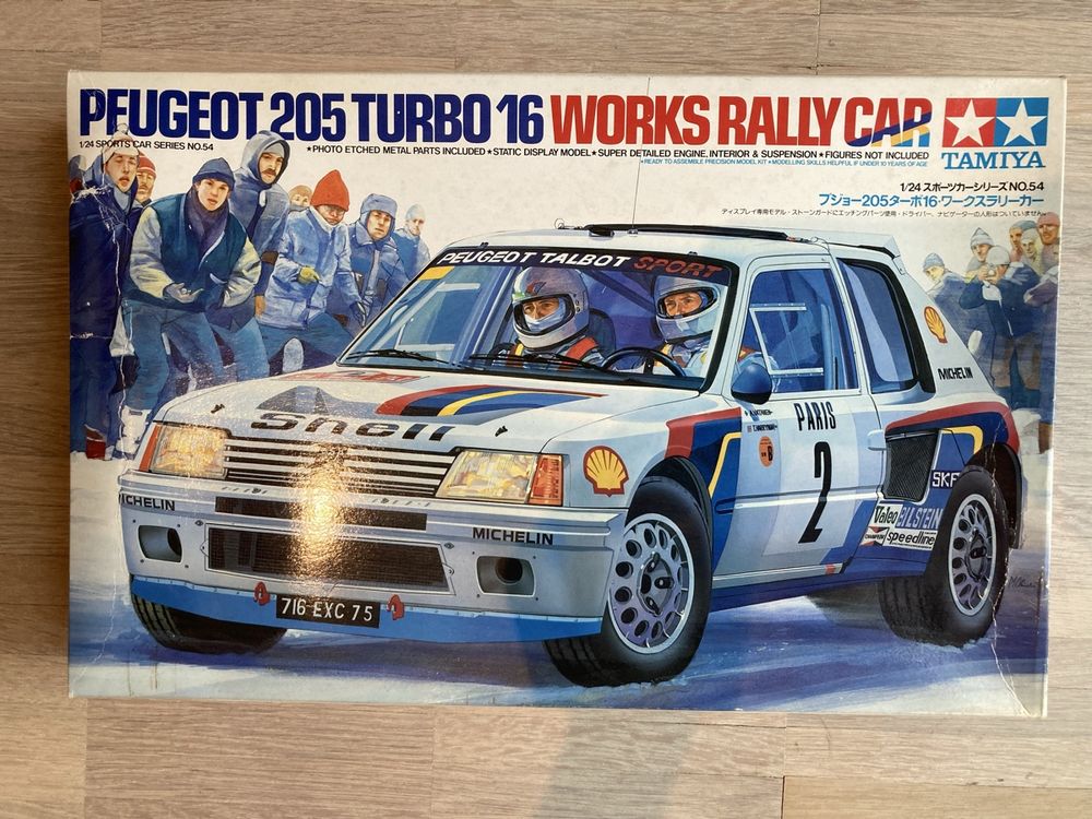 Maquette Tamiya Peugeot 205 Turbo 16 - Rallye, échelle 1/24, Neuve