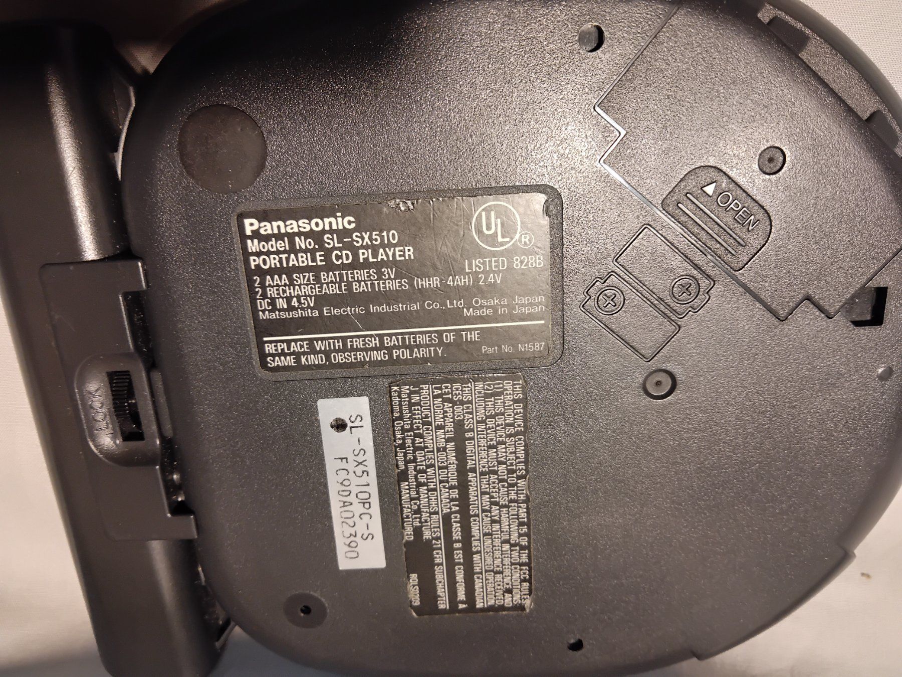 Panasonic Lecteur media portable: Discman Panasonic – D'occasion à Nuglar par lampa-radio 2