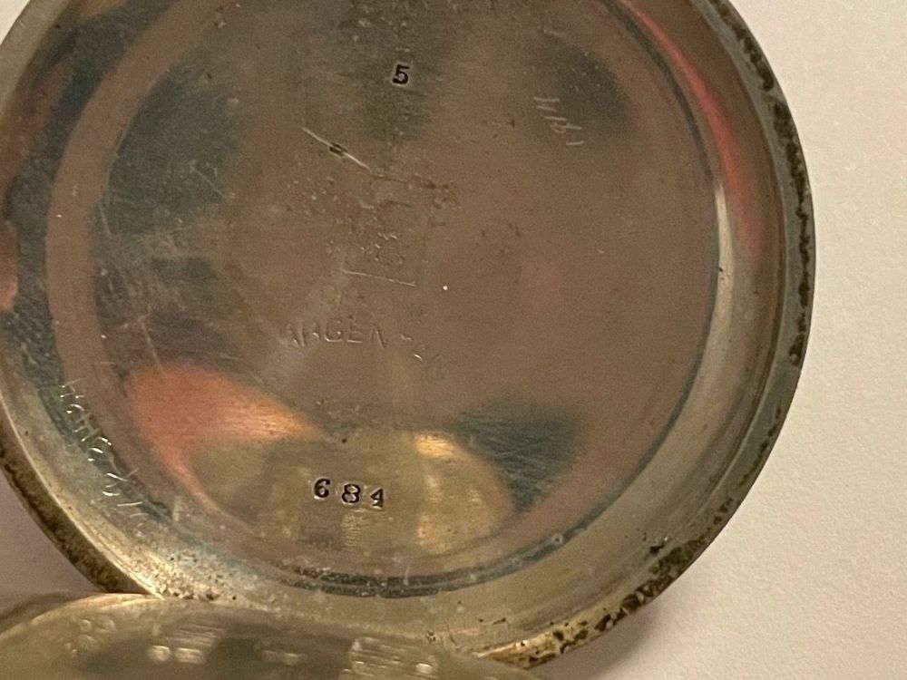 Montre à Gousset Chrono Feuvrier Épinal En Argentan - Diamètre 4.7cm - Mécanique Manuelle - Occasion Bon état