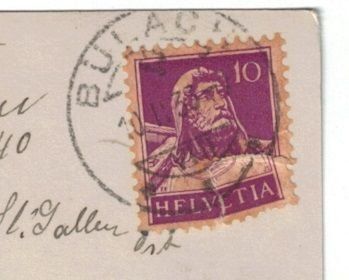 Cartoline postali: Bülach, Kirche, Oldtimer, gelaufen 1933 – Usato da Frauenfeld venduto da POML 2