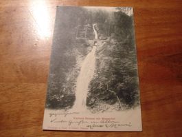 Viamala, Strasse mit Wasserfall, 1905, o Rongellen