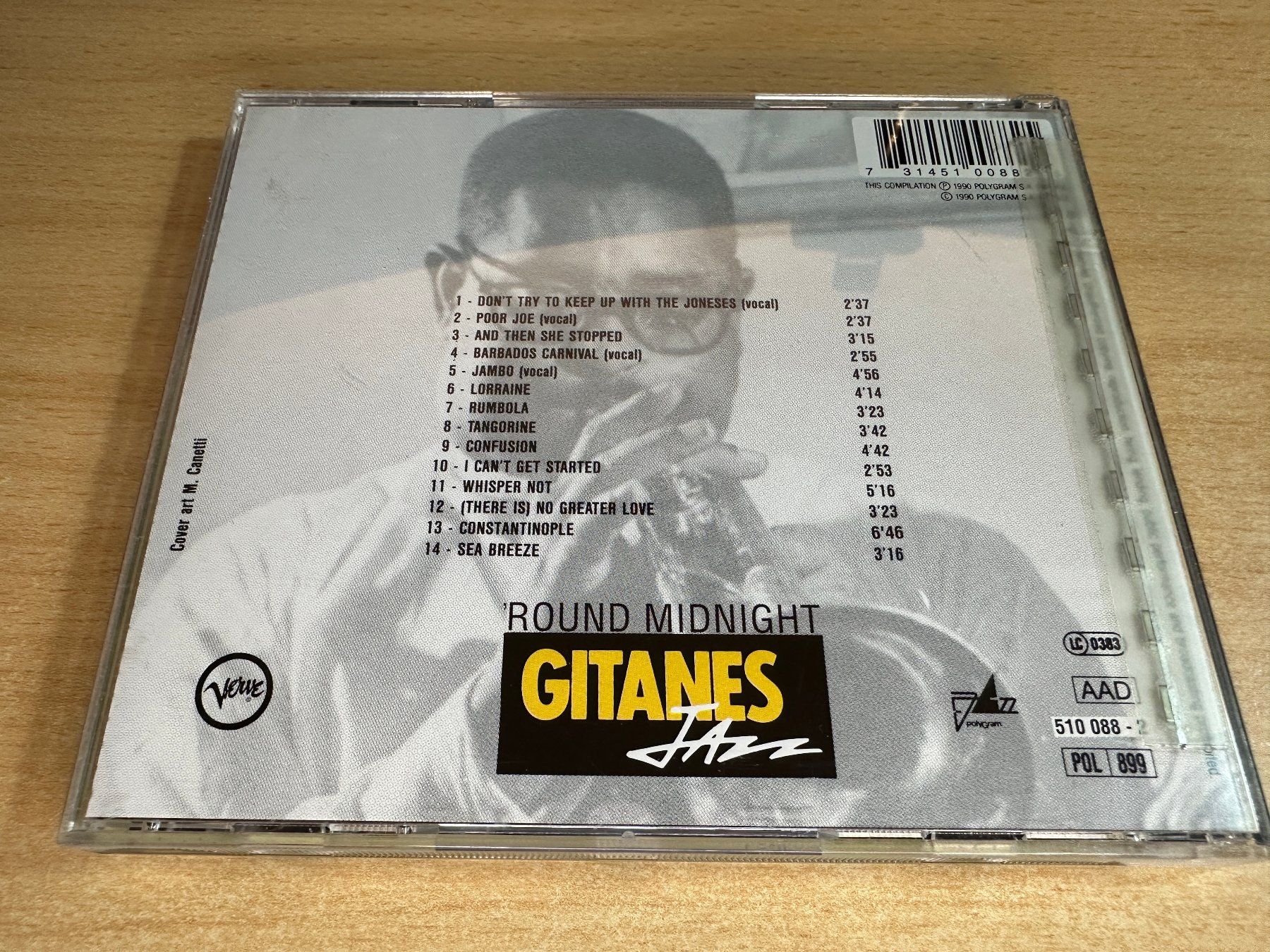 CD: W1 Dizzy Gillespie – Gitanes Jazz - Round Midnight – Usato da Rikon im Tösstal venduto da Alpenmutz 1