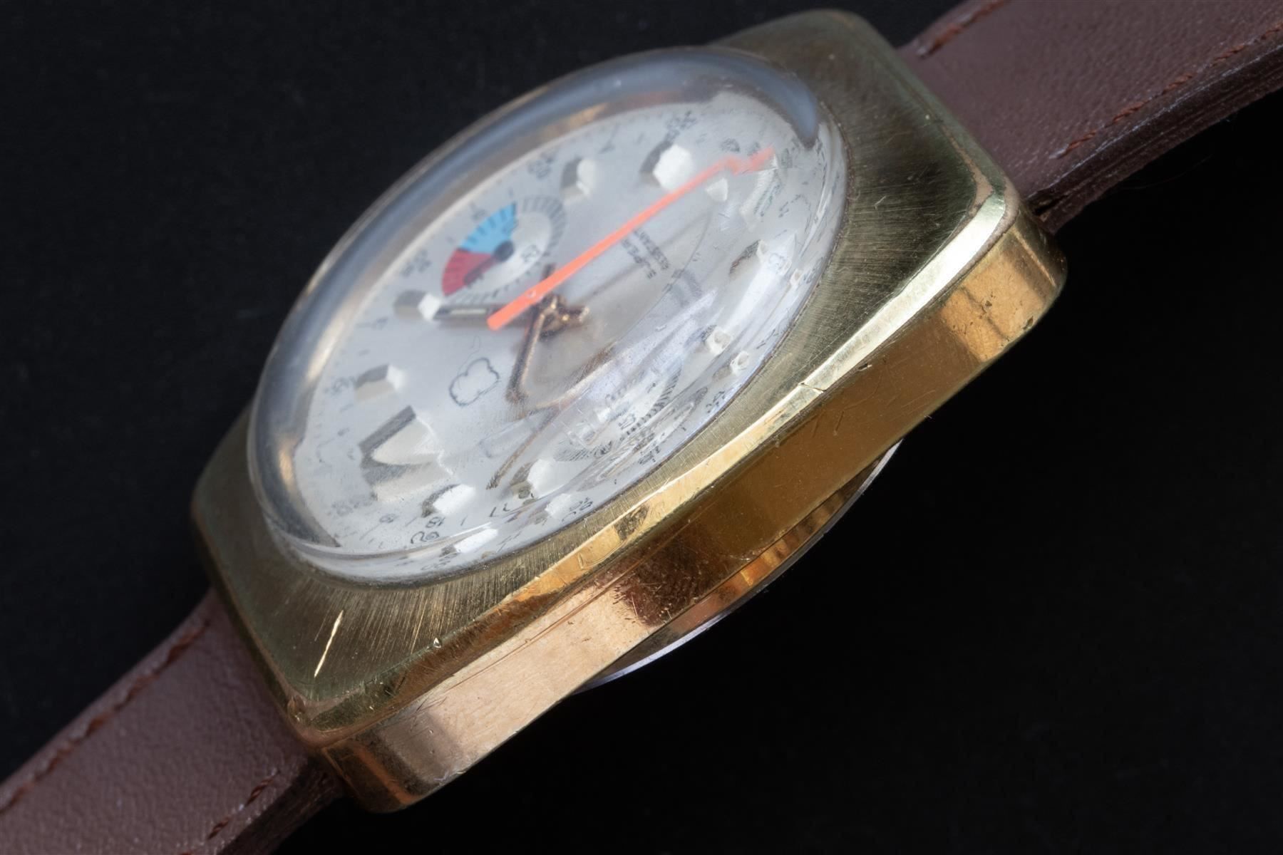 Valjoux Orologi: Sammelwürdiger Valjoux 7734  Chronograph Prototyp?  - 5L – Usato da Zürich venduto da papsas 3
