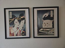 Japanische Art Prints A3 inkl. Rahmen