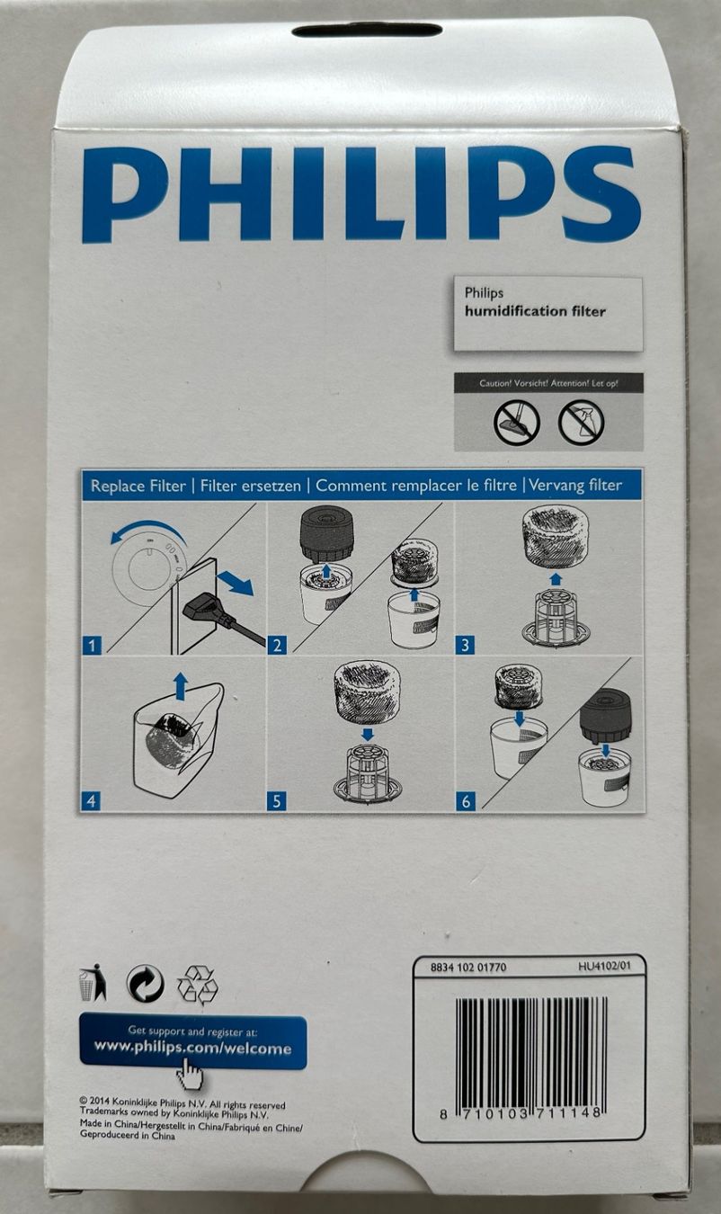 Philips Umidificatori d'aria: Philips Luftbefeuchter HU4803/01 - mit neuem Ersatzfilter – Usato da Meinisberg venduto da Steiner31 1