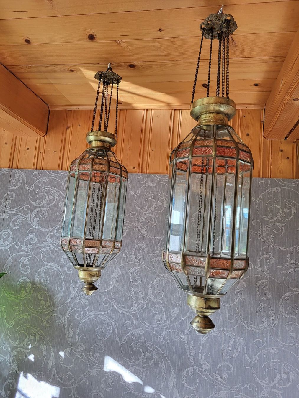 Lampade: Eine Antike Tempel Lampe – Usato da Schafhausen im Emmental venduto da Herzrose 4