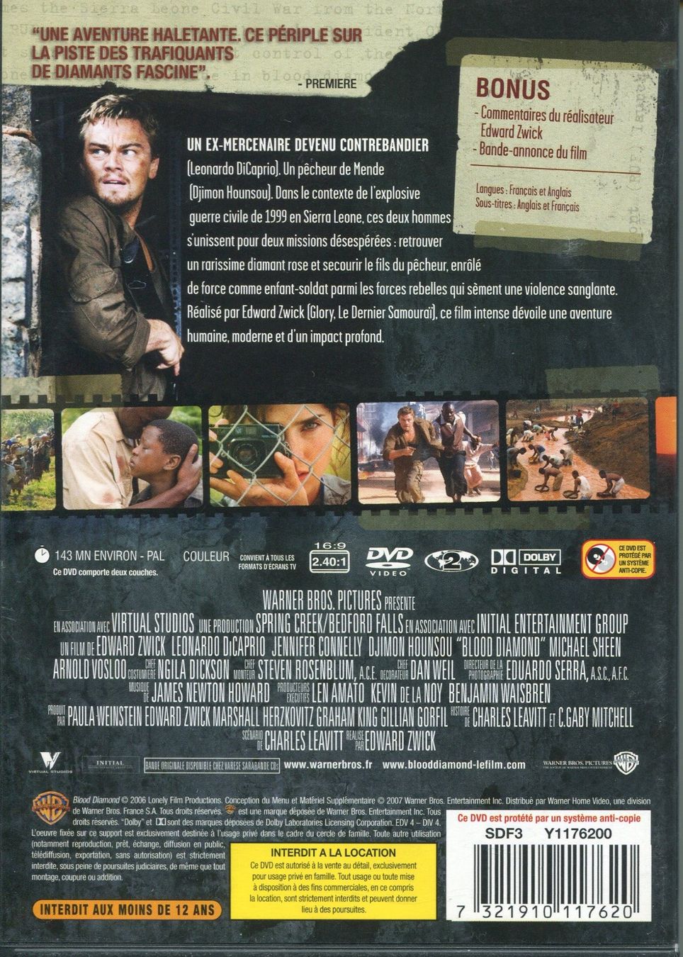 Tutti i DVDs: Blood Diamond - DVD – Usato da Les Avants venduto da soyouz63 1