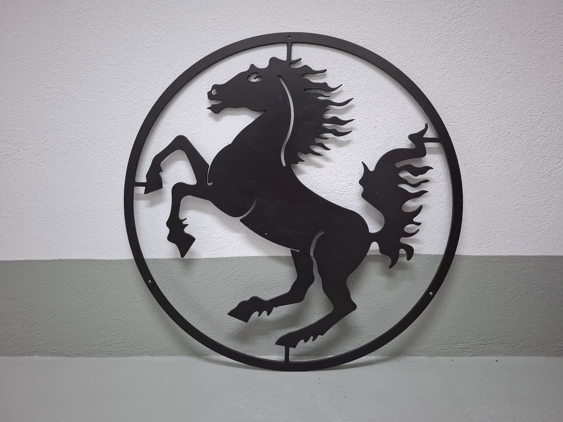 Dipinti: Cavallino Rampante, Wandkunst Pferd – Usato da Ebmatingen venduto da Moto42