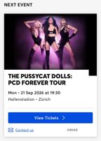2x tickets VIP Pussycat Dolls Zürich 21.09.2026