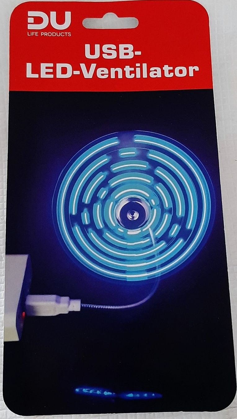 Ventilatori: USB LED FAN, Ventilator, 5 LED's mit blauem Matrix-Effekt – Nuovo e nell'imballaggio originale da Zürich venduto da Zurich 1