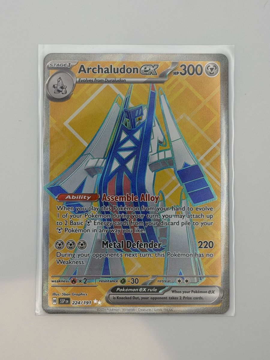 Pokémon Carte collezionabili: Pokémon Archaludon ex 224/191 – Nuovo (secondo la descrizione) da Uster venduto da EDM1903