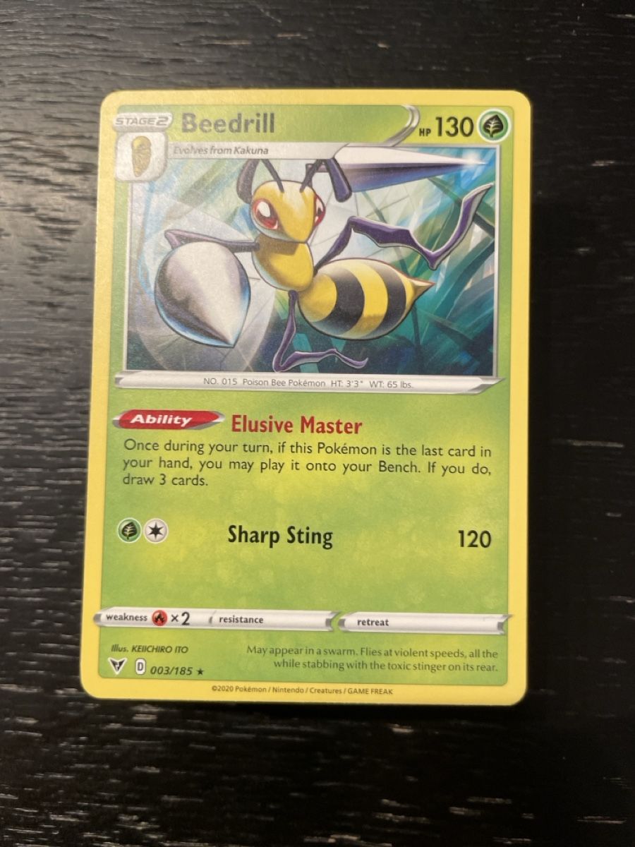 Pokémon Sammelbilder & Trading cards: Pokemon Beedrill 003/185 vivid rar – Gebraucht aus Hugelshofen von Suimosa