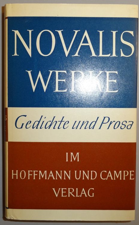 Novalis Werke. Gedichte und Prosa Kaufen auf Ricardo
