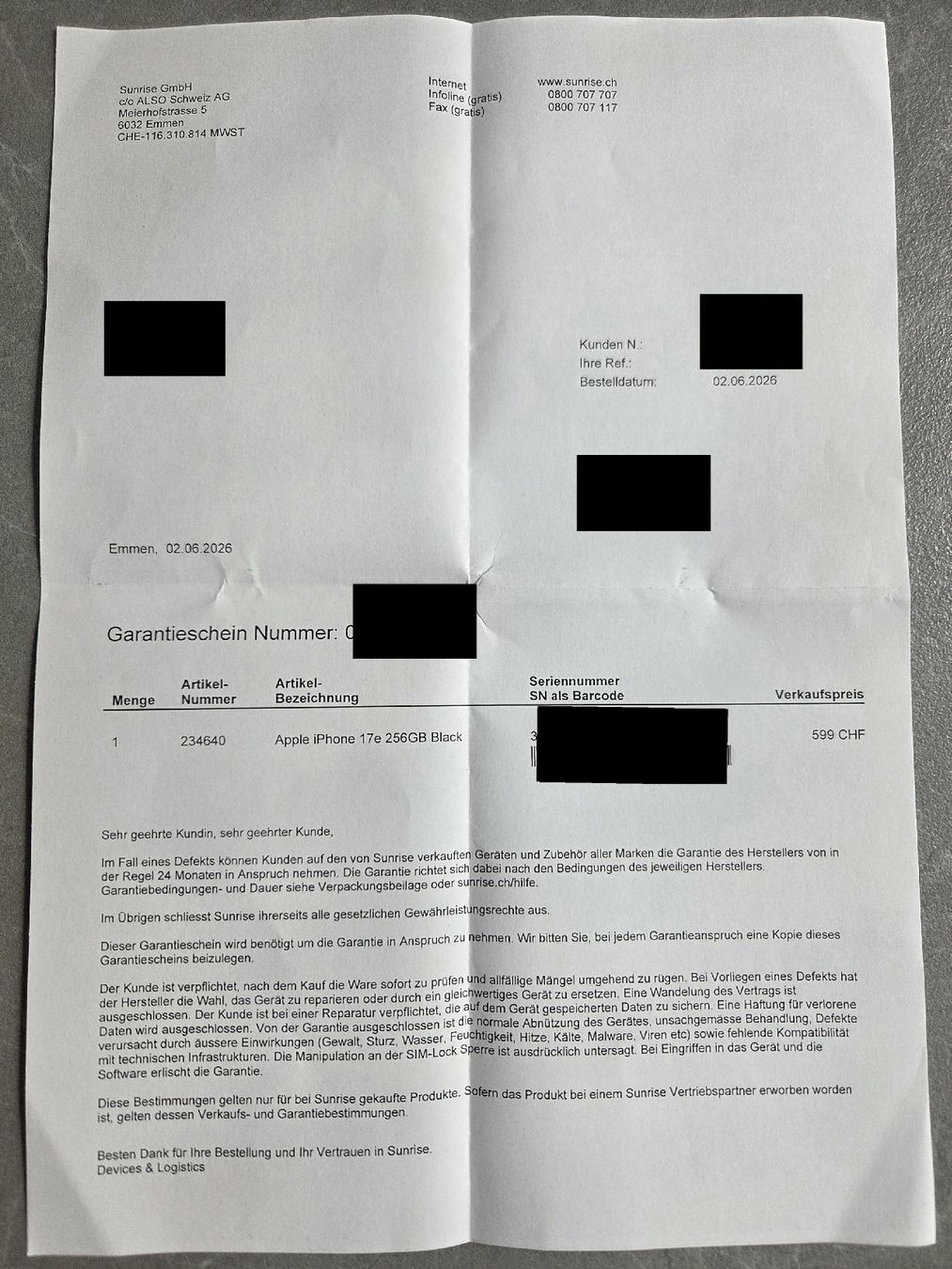 Apple Telefoni cellulari / Smartphones: iPhone 17e 256GB, Black, Originalverpackt, NEU – Nuovo e nell'imballaggio originale da Mägenwil venduto da dejan_ned 2