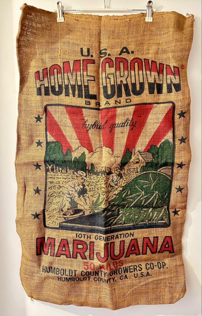 Tutte le decorazioni: Vintage Marijuana Jute-Sack – Usato da Rüti ZH venduto da Amy_M