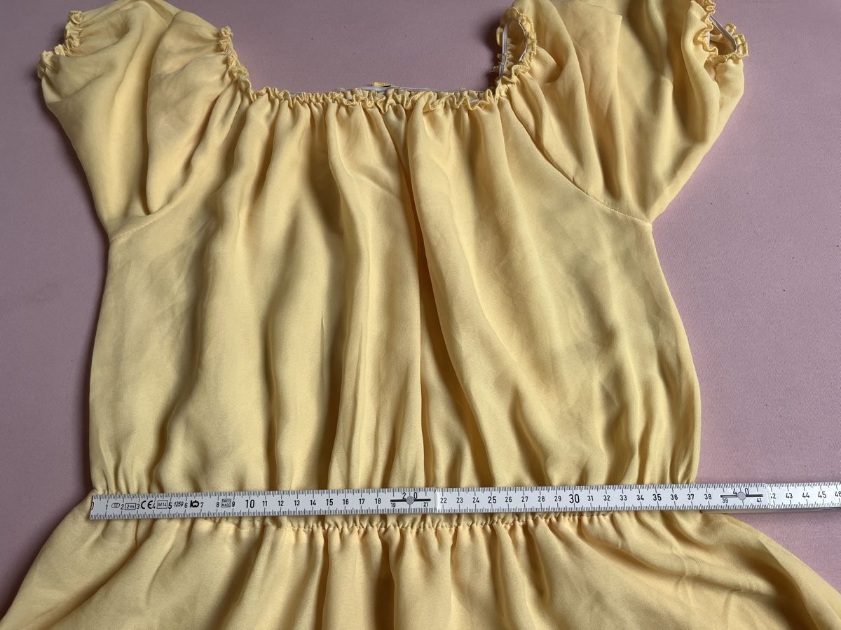 Vestiti: Sommerkleid, luftig, gelb, Gr. M, Off-Shoulder – Usato da Kaisten venduto da saleforfun 2