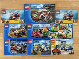 8 verschiedene Lego City Sets komplett 