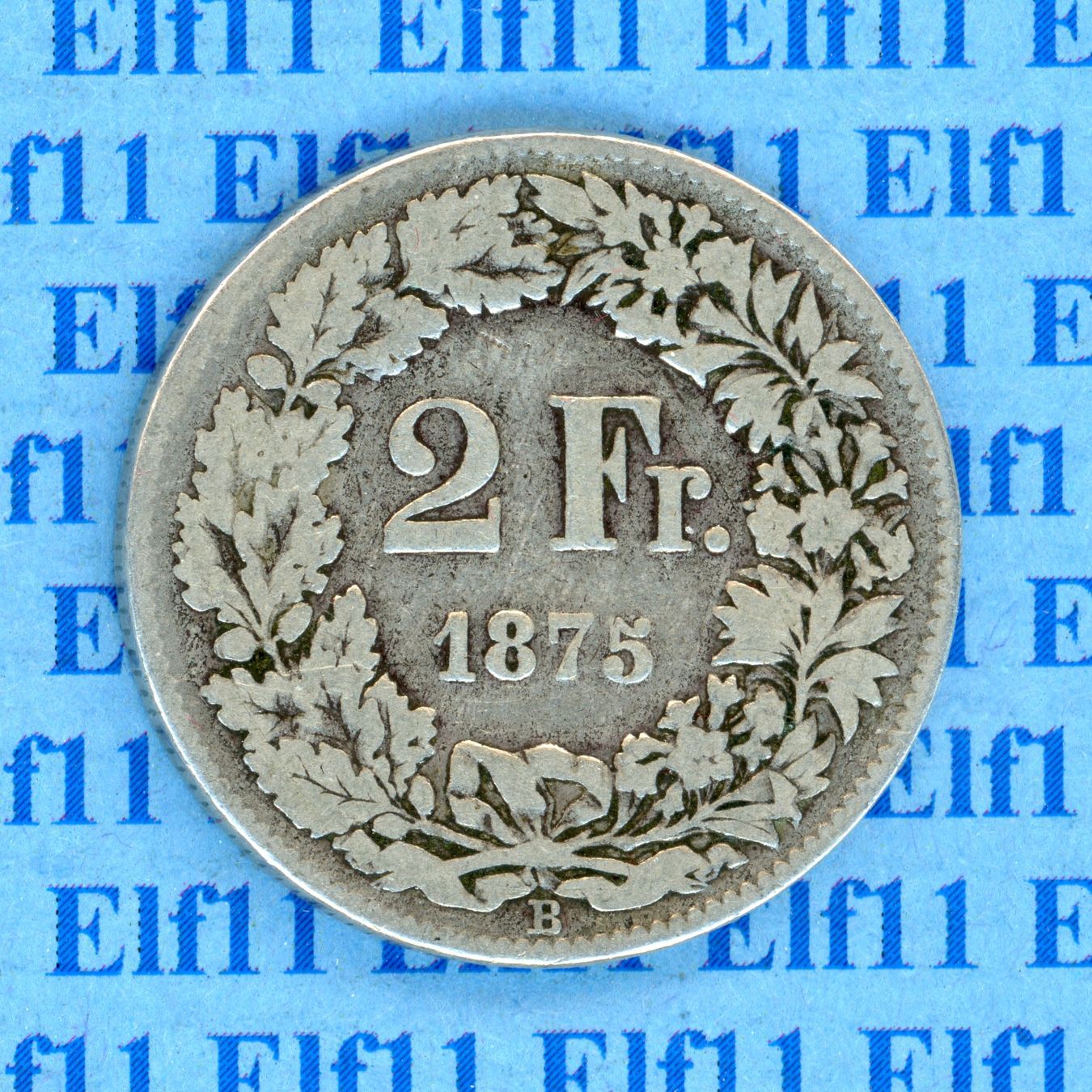 Alle Münzen: CHF___2.00 1875 s-ss 2 Franken – Gebraucht aus Widnau von Elf11
