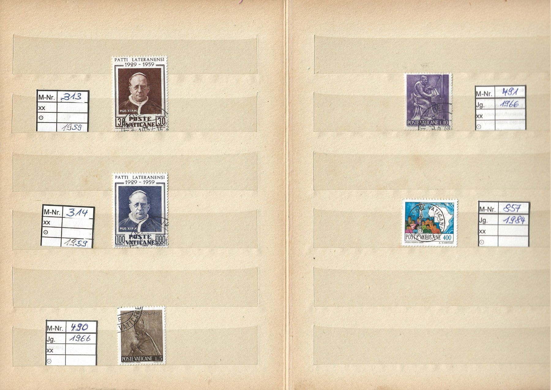 Alle Briefmarken: Vatikan – Gebraucht aus Küblis von Corvus8595 5