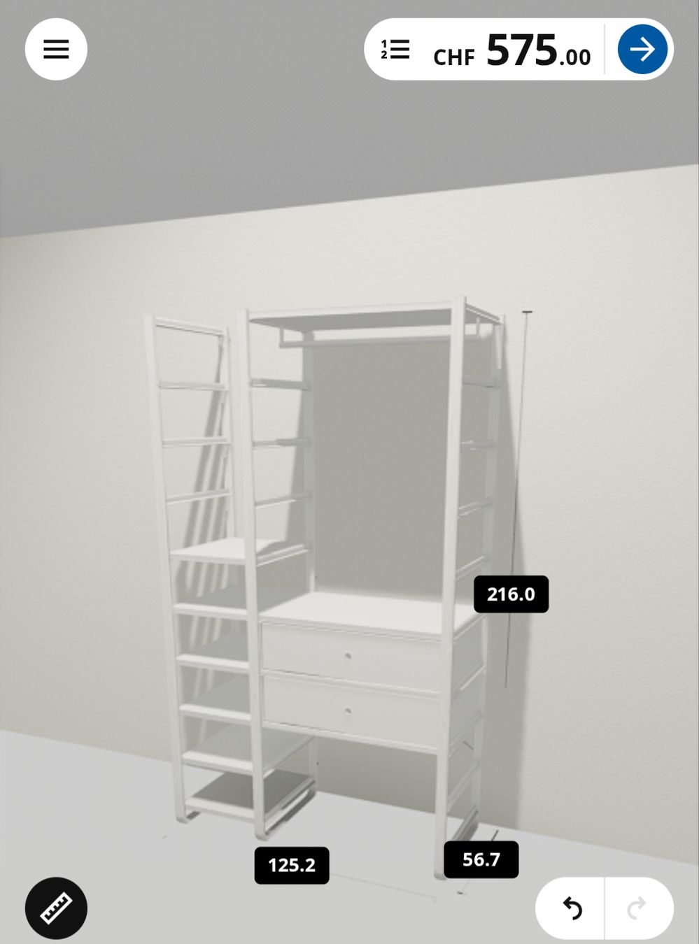 Ikea Garderobe: Elvarli Garderobe / Regal – Gebraucht aus Lommiswil von biwabel 1