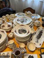 SERVICE DE TABLE EN FAIENCE DE SARREGUEMINES MODELE OBERNAI