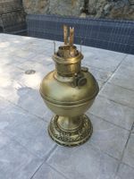 Lampe à pétrole en laiton vintage MADE IN USA H 31cm