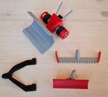 Motormäher-Mähmaschine - mit Pflug und Twister
