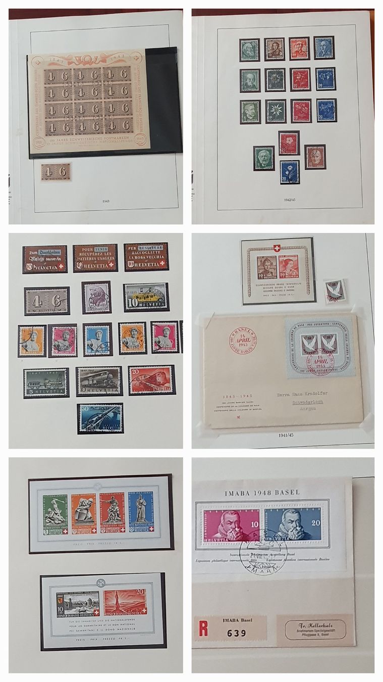 Tutti i francobolli: schöne Sammlung Schweiz im Album – Usato da Kreuzlingen venduto da Rschweiz1 4