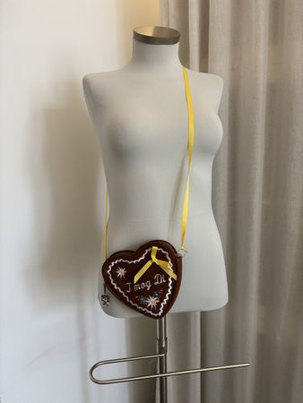 Süessi Lebkuchenherz-Tasche "I mog Di" - Herbst Accessoire!