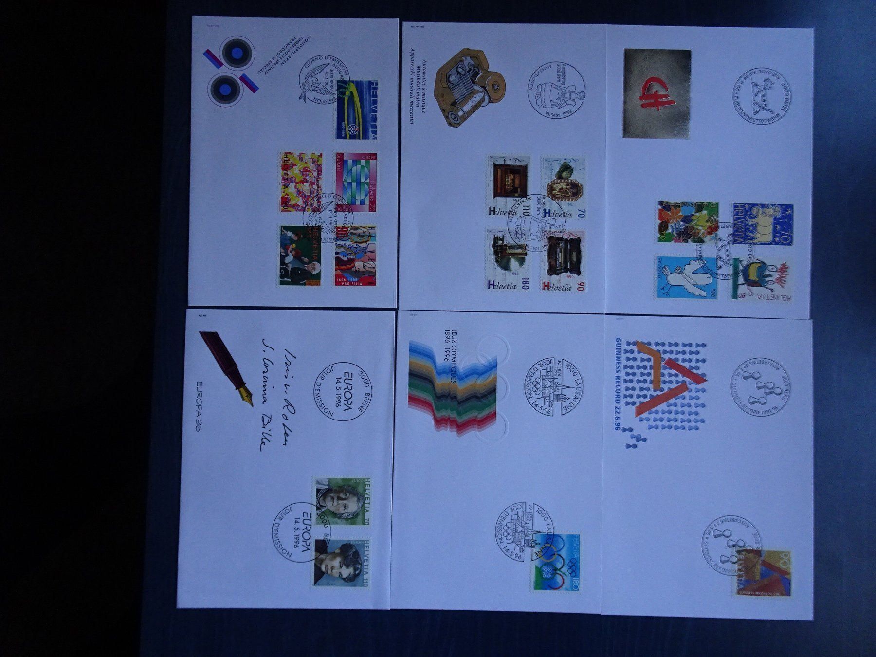 Tous les timbres: FDC 1996 – Neuf (Voir description) à Aadorf par Chnorli-Furz