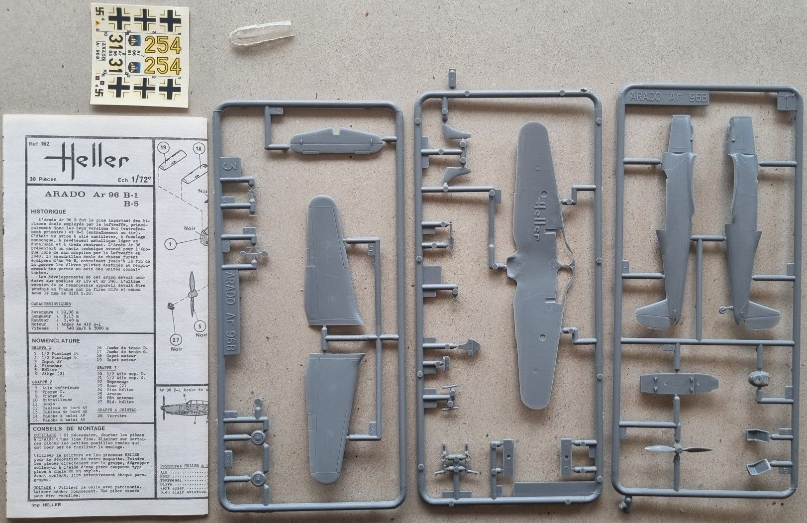 Heller Kit di modellismo & Modellini statici: 1/72 Heller Ar 96 (162) – Usato da Grand-Lancy venduto da LFW 2