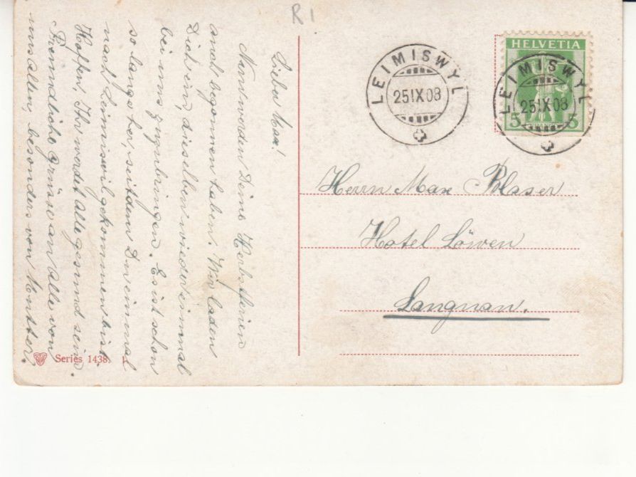 Cartoline postali: Appenzellerbuben 1908, ST Leimiswyl – Usato da Bürglen TG venduto da StampGraf 1