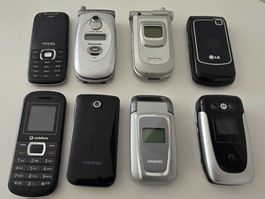 Handy Konvolut verschiedene Marken 8 Stück gebraucht
