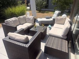 Kunst Rattan Lounge ohne Liege