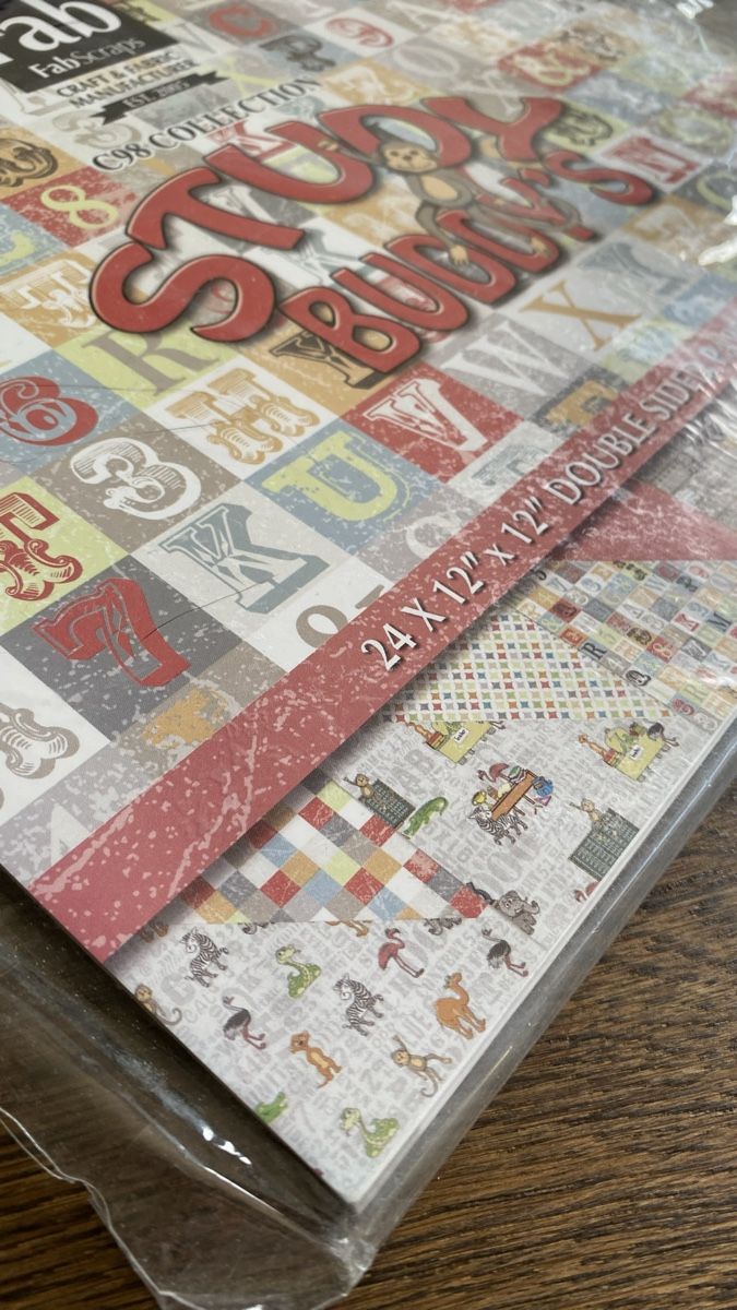 Papier: FabScraps Papier "Study Buddy's" C98 Collection,Neu Papier – Neuf avec emballage d'origine à Hochwald par _biene_ 8