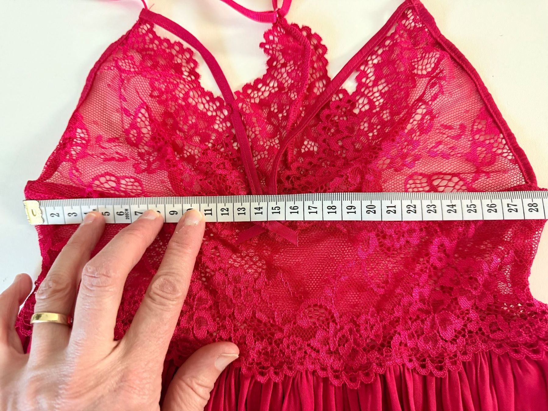 Lascana Altra biancheria intima: LASCANA, Négligée, Grösse 34, Farbe Rot – Nuovo e nell'imballaggio originale da Rudolfstetten venduto da gst_g7xl 7