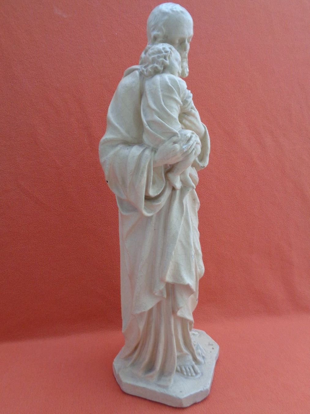 Sculptures & Statues: Alte Heiligenfigur Josef mit Kind - Gips – D'occasion à Chur par omonia 3