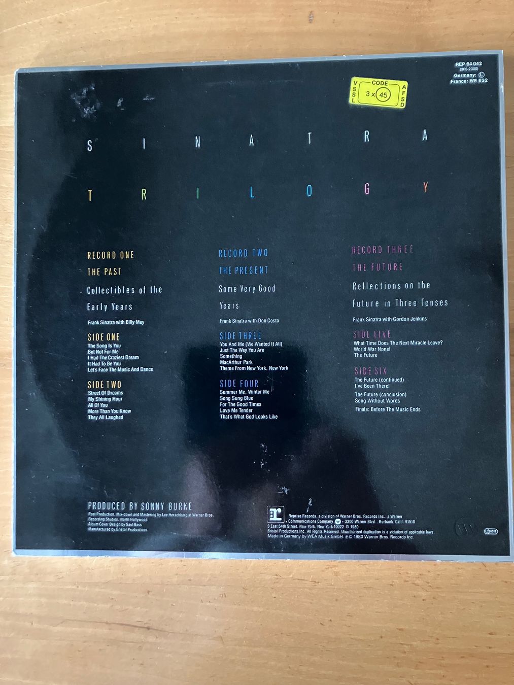 Vinyles: 3 LP's  Frank Sinatra, Trilogy – D'occasion à winterthur par Grami1 1