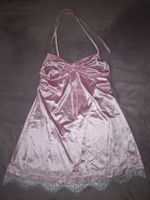 Nuisette rose avec bordure en dentelle, taille M