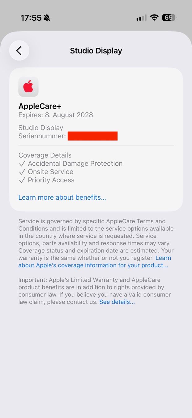 Apple PCs: Apple Studio Display Nano/VESA Mount, Apple Care 8.8.2028 – Neu (gemäss Beschreibung) aus Uster von woe_2xvz 7